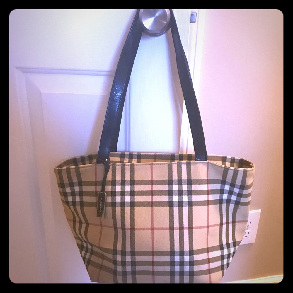 Authentic Vintage Burberry Shoulder Tote